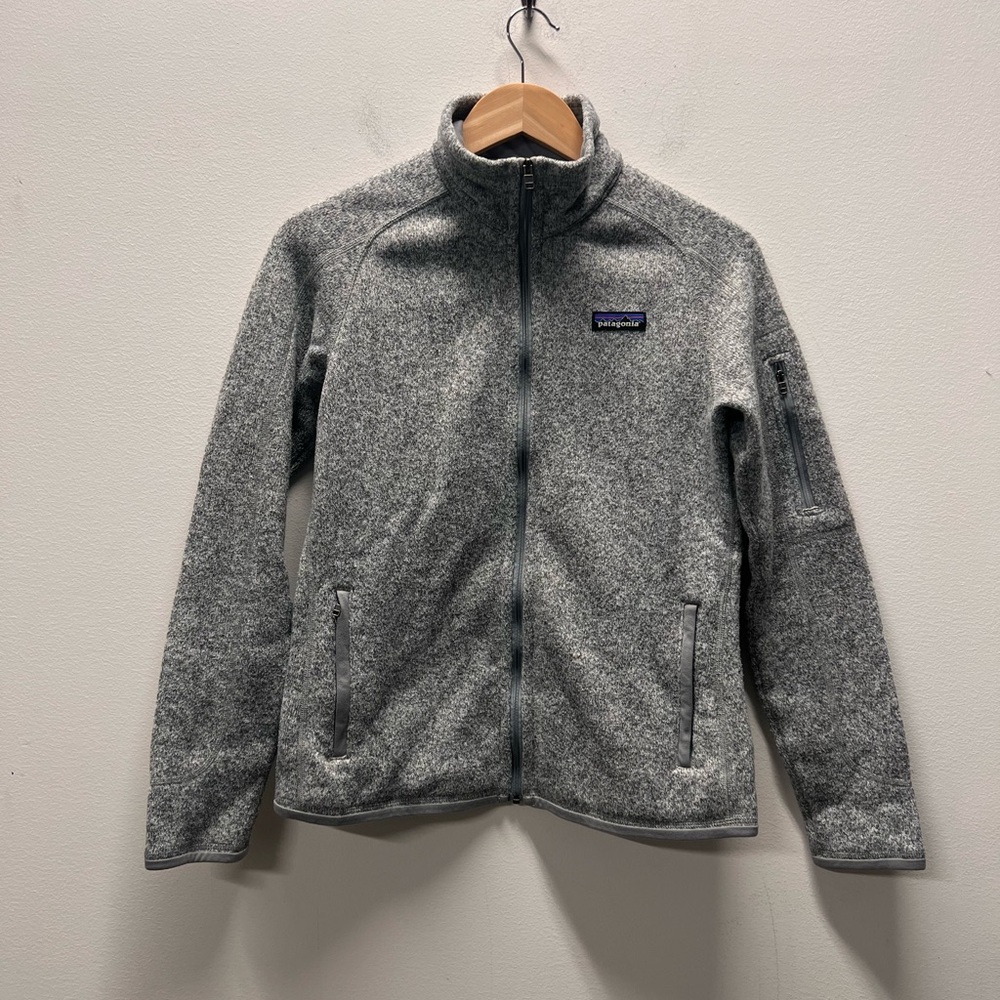 Patagonia Women's Better Sweater 1/4 Zip Fleece Size Small Grey Sweatshirt Cozy